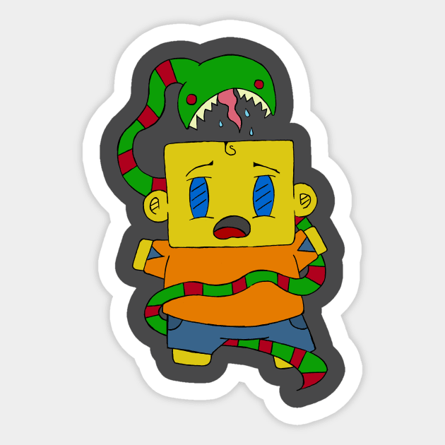 BlockHead Sticker by Tr3shawn